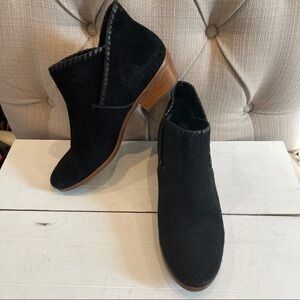 Jack Rogers Women’s Sadie Black Suede Ankle Boots Size 9M